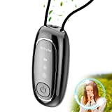 OPD A10 Portable Air Purifier Necklace,Personal Small Air Purifiers,100% No Static Electricity,Rechargeable Ionizer,for Bedroom,Car and Airplane,Black