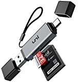 SD Card Reader, uni USB C Memory Card Reader Adapter USB 3.0, Supports SD/Micro SD/SDHC/SDXC/MMC, Compatible for MacBook Pro, MacBook Air, iPad Pro 2018, Galaxy S20, Huawei Mate 30, and More