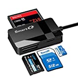 SmartQ C368 Pro USB 3.0 Multi-Card Reader, Plug N Play, Apple and Windows Compatible, Powered by USB, Supports CF/SD/SDHC/SCXC/MMC/MMC Micro/RS MMC/Mini SD/Micro SD/MS Duo/MS Pro/MS Pro