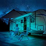 EXCELFU RV Awning LED Lights, 20ft LED Camper Awning Lights, 12V LED Awning Lights for RV Camper Motorhome Travel Trailer, Waterproof RV Exterior Awning Light Strip for Party BBQ