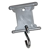 Camco Gray RV Party Light Holder - Easily Slides Into Awning Roller Bar Channel, Each Hanger Supports Up to 15 lbs - 7 Pack (42693)