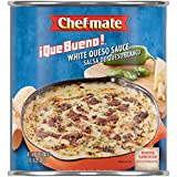 Chef-mate Que Bueno White Queso and Nacho Cheese Sauce, Canned Food, 6 lb. 10 oz. Bulk Can