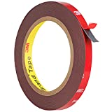 Double Sided Tape Heavy Duty, Waterproof Mounting Foam Tape, 33ft Length, 0.4in Width, Strong Adhesive Tape for LED Strip Lights, Automotive, Home, Office Decor, Outdoor, Made of 3M VHB Tape