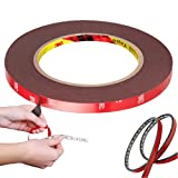CANOPUS Double Sided Tape, Heavy Duty Adhesive Tape, LED Mounting Tape, Waterproof Foam Tape, 0.4in x 32ft, Suitable for LED Strip Lights, Indoor/Outdoor Craft, Home & Office Projects