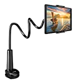 Gooseneck Tablet Holder Stand for Bed: Tryone Adjustable Flexible Arm Tablets Mount Clamp on Table Compatible with iPad Air Mini | Galaxy Tabs | Kindle Fire | Switch or Other 4.7 -10.5" Devices