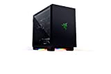 Razer Tomahawk Mini-ITX Gaming Chassis: Dual-Sided Tempered Glass Swivel Doors, Ventilated Top Panel, Chroma RGB Underglow Lighting, Built-in Cable Management, Classic Black