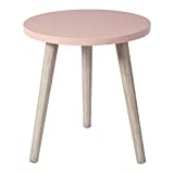 Signature Design by Ashley Fullersen Modern Small Round Accent Table, Pink