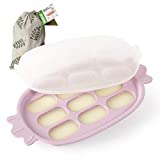 Haakaa Silicone Freezing Tray, Breastmilk Freezer Tray for Perfectly-Sized Frozen Milk for Baby Food Feeder (Blush)