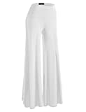 MBJ WB750 Womens Chic Palazzo Lounge Pants L White