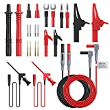 Multimeter Test Lead 24pcs, Proster Electrical Multitester Leads Automotive Multimeter Probe Alligator Clips Replaceable Volt Clamp Meter Leads Electronic Test Lead