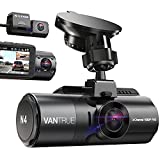 Vantrue N4 3 Channel 4K Dash Cam, 4K+1080P Front and Rear, 1440P+1440P Front and Inside, 1440P+1440P+1080P Three Way Triple Car Camera, IR Night Vision, 24hr Parking Mode, Capacitor, Support 256GB Max