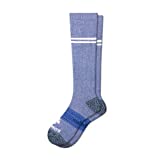 Bombas Womens Compression Socks (15-20mmHg) Light Bristol Blue Soft Comfortable Calf Socks for Woman