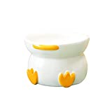 Forilov Raised Cat Bowl,Slow Feeder, Elevated Pet Feeding Bowl, Backflow Prevention, Stress Free, Small to Medium,Safety Choice for Your pet, Superior for Wet and Dry Food,Gift for Cat,Yellow