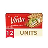 Vinta Crackers, Original – Delicious Bold Taste of 8 Grains and Seeds – No Artificial Flavors, No Cholesterol, Peanut Free - Delicious Plain or Topped, 8.8-ounce. (Pack of 12 )