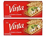 Vinta Crackers, Original – Delicious Bold Taste of 8 Grains and Seeds, 250g/8.8oz, 2-Pack {Imported from Canada}