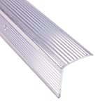 M-D Building Products 78022 Fluted 1-1/8-Inch by 1-1/8-Inch by 36-Inch Stair Edging, Silver