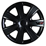Alpena 58259 VR Carbon Wheel Cover Kit - Black - 15-Inch - Pack of 4