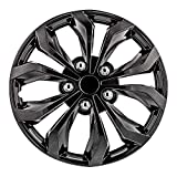 Pilot Automotive WH555-15GM-B 15 Inch 15" Universal Fit Spyder Wheel Cover | Set of 4 | Fits Toyota Volkswagen VW Chevy Chevrolet Honda Mazda Dodge Ford and Others, Spyder/Gunmetal Grey