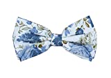 JESLANG Men's Cotton Bowties Printed Floral Neck Bow Tie