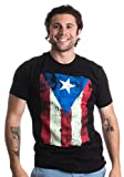 Puerto Rico Flag | Boricua, Nuyorican, Puerto Rican Pride Unisex T-Shirt-(Adult,XL) Black