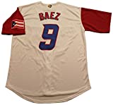 Kooy Lindor #12 Baez #9 Puerto Rico World Classic Baseball Jersey Men Adult (#9 Baez, Medium)