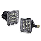 D-Lumina LED License Plate Lights Assembly Compatible with 2014-2020 Tundra ＆ 2016-2020 Tacoma Pickup Truck, Powered by 18SMD Xenon 6500K White LED Light 2-Pieces