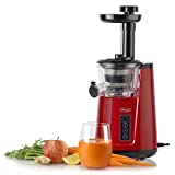 Omega Juicer Cold Press 365 Vertical Slow Masticating Extractor for Fruits and Vegetables, BPA-Free, 65 RPM, 150-Watts, Red