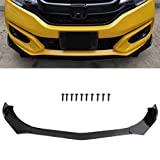 ECCPP 3pcs Front Bumper Lip Splitter fit for compatible with Most Vehicles ABS Trim Protection Splitter Spoiler