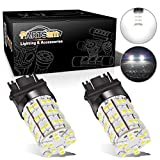 3157 3156 4114 Daytime Running Light Bulbs DRL Driving Light 60LED 3528-SMD 6000K Xenon White Ultra Bright Car Led Bulbs (Pack of 2)