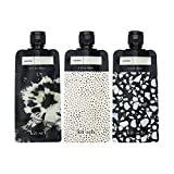 Kitsch Ultimate Travel Bottles Set, Travel Containers, Carry on, TSA approved - 3pcs (Black & Ivory)