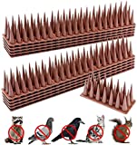 Bird Spikes, Bird Deterrent Spikes for Squirrel Raccoon Pigeon Animal Defender Spikes Anti Bird Spikes to Keep Birds Away (20 Pack)