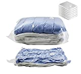 VICARKO Space Saver Vacuum Seal Storage Bags, for Cloths, Comforters and Blankets, Compression Bags, 6 -Pack, 15.7 x 23.6 Inch, White, Small