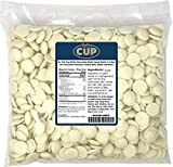 By The Cup White Chocolate Wafer Candy Melts 5 lb Bag for Chocolate Fountain, Fondue Sets, Molds and More