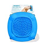 Aquapaw XL Slow Treater Treat-Dispensing Licky Mat – Puzzle Feeder Toy/Licking Pad for Dogs & Other Large Pets, Suctions to Wall/Floor – Relieves Anxiety During Grooming, Vet Visits/Storms, Blue