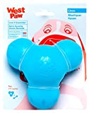 West Paw Zogoflex Tux Treat Dispensing Dog Chew Toy – Interactive Chewing Toys for Dogs – Dog Games for Aggressive Chewers, Fetch, Catch – Holds Kibble, Treats, Made in USA, Small 4", Aqua Blue