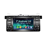 Egosonic Android 11 Car Radio, 1 Din for BMW 3 Series E46, 7" Touchscreen, DSP+, Support Wireless Apple Carplay Android Auto/GPS navi/HD1080P/Backup Camera/OBDII