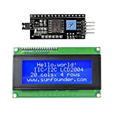 SunFounder IIC I2C TWI Serial 2004 20x4 LCD Module Shield Compatible with Arduino R3 Mega2560