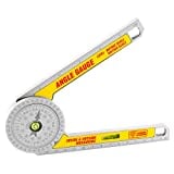 AUSDTOOLS Miter Saw Protractor Angle Ruler 360 Degree Measure Tool Rustproof Angle Finder Gauge Meter Scale High Accuracy