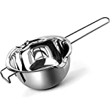 Double Boiler Stainless Steel Pot for Melting Chocolate, Candy and Candle Making (18/8 Steel, 2 Cup Capacity, 480ML)