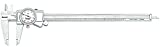 Starrett Dial Caliper Measuring Tool 3202-12, Hardened Stainless Steel Metal, 12 Inch Range, 0.001" Graduation, Measure Inside Outside Dimensions and Depth, Carry Case Included, White