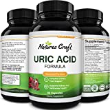 Natures Craft Uric Acid Support Supplements Promote Joint Health - Uric Acid Cleanse Supplement For Men & Women - 90 Uric Acid Flush Capsules - Easy To Swallow Uric Acid Reducer - Boosts Flexibility