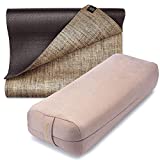 Ajna Eco Organic Yoga Mat and Yoga Bolster Pillow - Set of 2