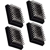 4 PCS Grill Brush Replacement Heads, Leonyo Wire Bristle Free Grill Cleaning Brush Replaceable Heads for Grill Brush and Scraper, Grill Barbecue Cleaner Refill, Perfect Griller Choice, 3.3" x 2.5"