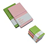 2 Pack Random Colour Pocket Notebooks, 3x5 Inch Mixed Lined and Blank Paper Mini Order Notebooks With PU Leather Cover (2)