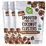 Go Raw Sprouted Seed Coconut Clusters Superfood, Dark Chocolate 9 Ounce (Pack of 3)