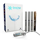 Snow Teeth Whitening Kit with LED Light, Complete at-Home Whitening System, LED Teeth Whitening Kit with 3 Whitening Wands, LED Mouthpiece, Shade Guide, Teeth Whitener System