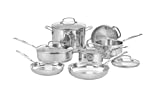 Cuisinart 11-Piece Cookware Set, Chef's Classic Stainless Steel Collection 77-11G