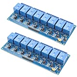 Onyehn 2pcs 8 Channel DC 5V Relay Module with Optocoupler for arduino UNO R3 MEGA 2560 1280 PIC AVR DSP ARM STM32 Raspberry Pi