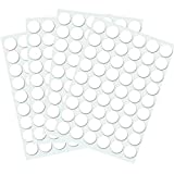 Self-Adhesive Screw Hole Stickers, 280 Pcs 0.71inch/18mm Self-Adhesive Screw Covers Caps Dust Proof Sticker for Wood Screw-White (280pcs-0.71inch/18mm)
