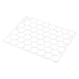 Prime-Line, White Products KD 16080 Self Adhesive Textured Plastic Screw Hole Covers (Pack of 53), 53 Count